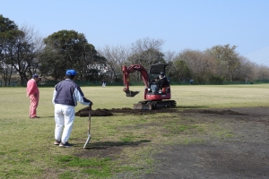 ショベルカー整備
