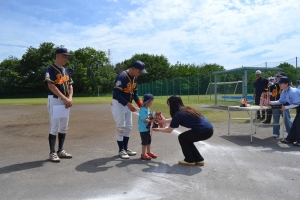 表彰式風景（Aブロック優勝）